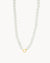 Short Timeless Pearl Mvintage Charm Chain, Gold