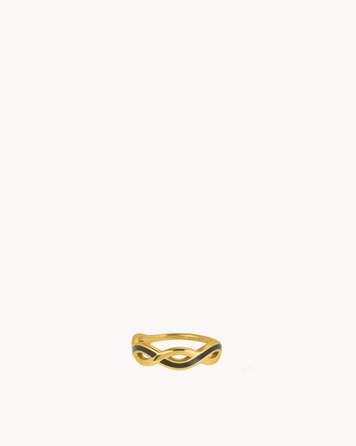 Braided Black Ring
