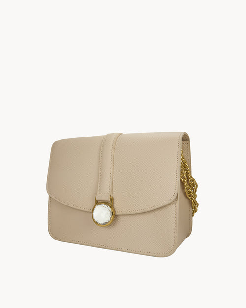 Soft Ecru Mvintage Twist Handbag