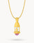 July Birthstone Passion Gardjola Dainty Twist Necklace