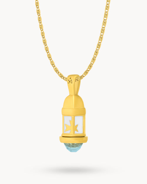 March Birthstone Passion Gardjola Dainty Twist Necklace