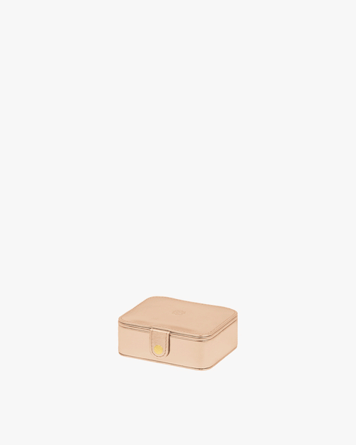 Dainty Rose Gold Metallic Jewellery Box