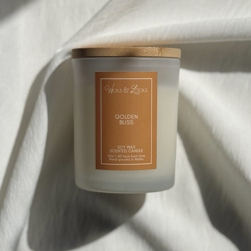 Wicks & Locks Golden Bliss - Luxury Scented Candle