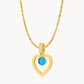 September Heart Ħabbata Necklace Set — September