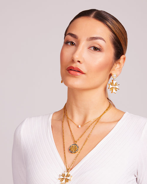 Wanderlust Necklace Set, Gold