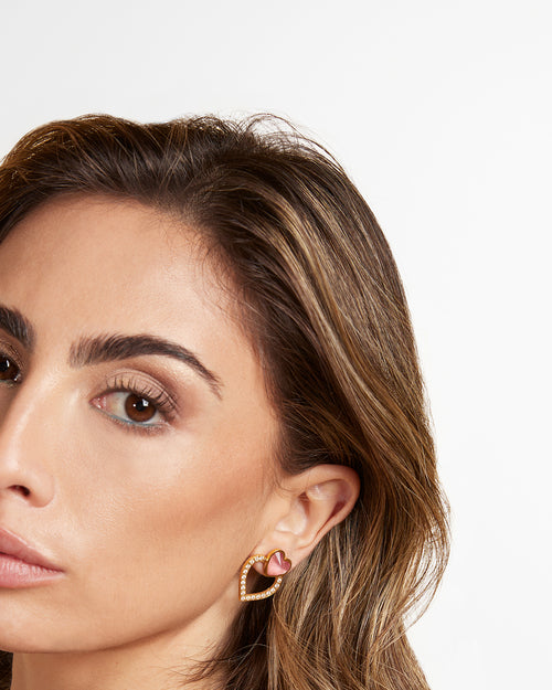 Pure Love Heart Ħabbata Studs