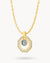 June Birthstone Octagon Habbata Statement Starlight Halo Necklace Set