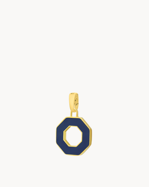 Octagon Habbata White and Blue Reversible Pendant