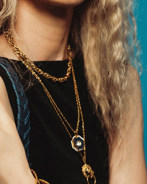 Octagon Ħabbata Faith Cateye Reversible Pendant