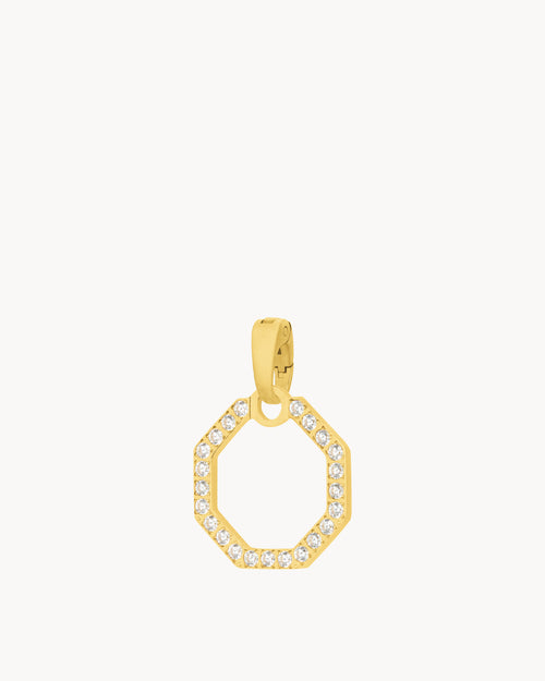 Starlight Octagon Ħabbata Pendant, Gold