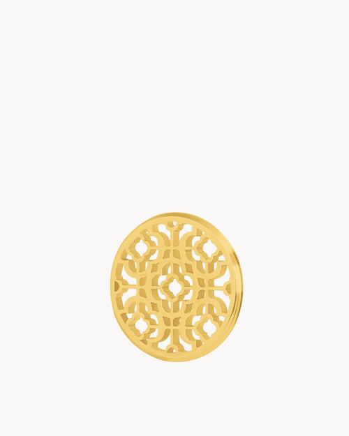 Hollow Bizzilla Twist Coin, Gold