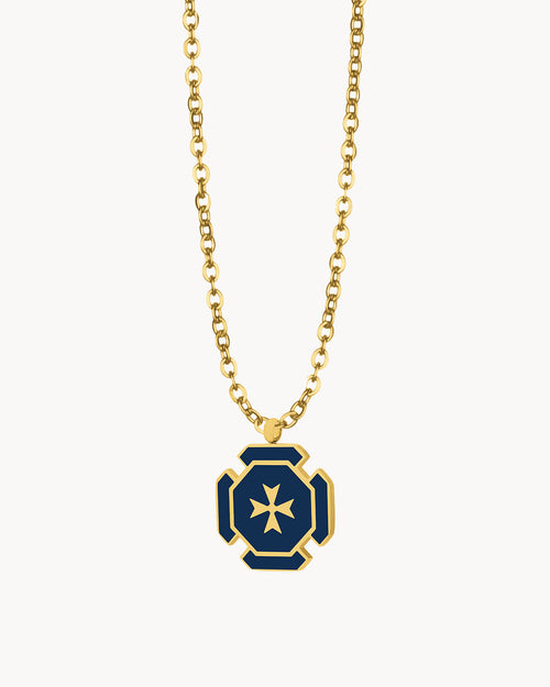 Blue Octagon Kavallier Necklace