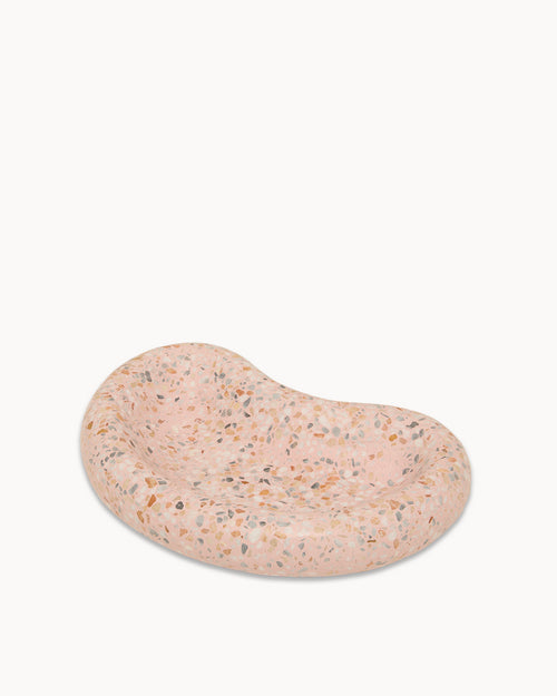 Mixed Terrazzo on Pink Moon Trinket Tray