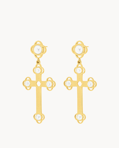 Timeless Salib Earrings, Gold