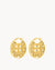 Kavallier Hoop Earrings, Gold