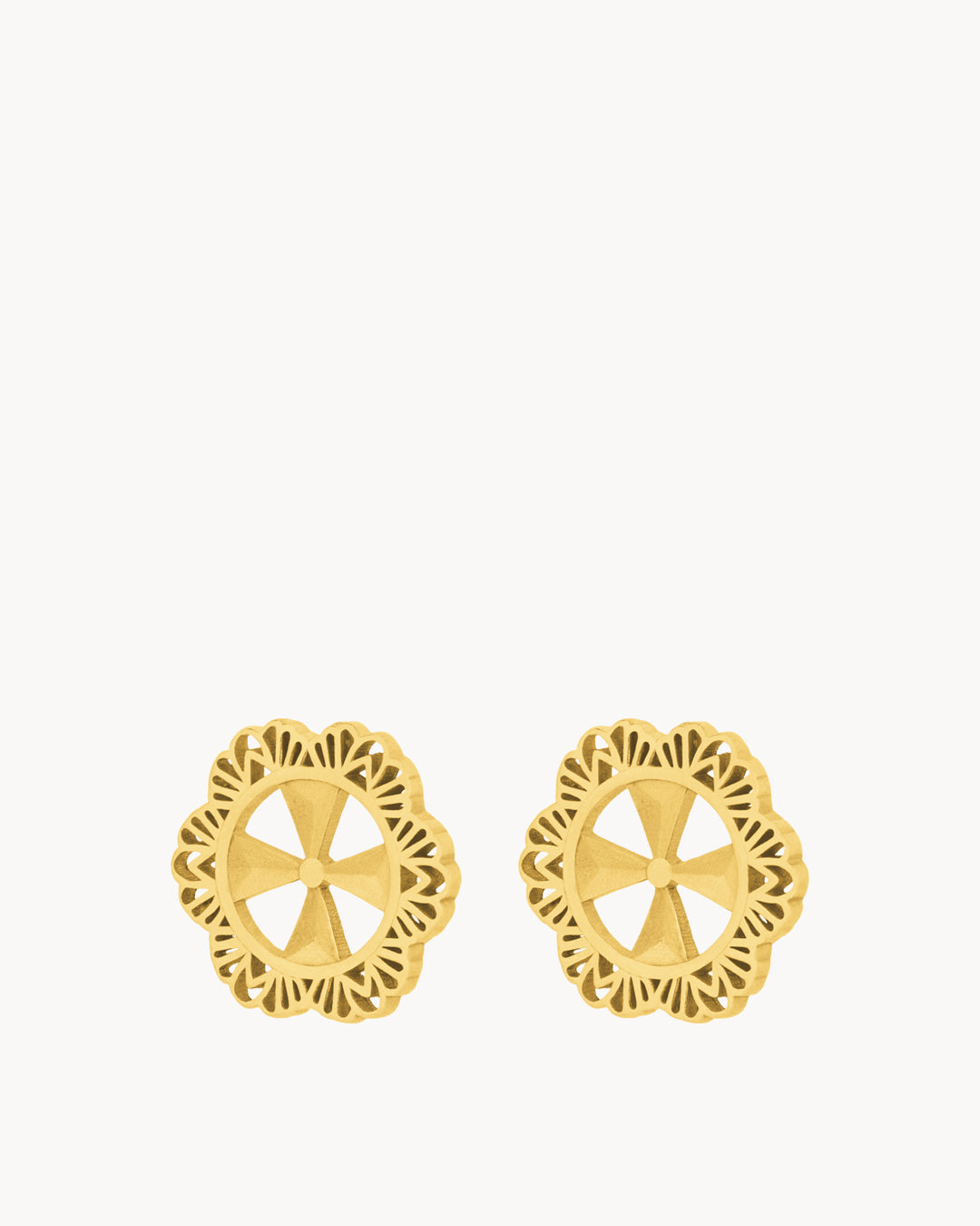 Kavallier Stud Earrings, Gold