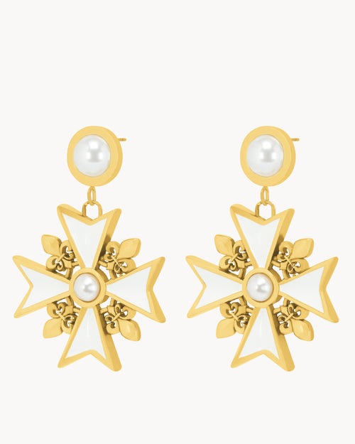 Timeless Pearl Statement Kavallier Dangling Earrings
