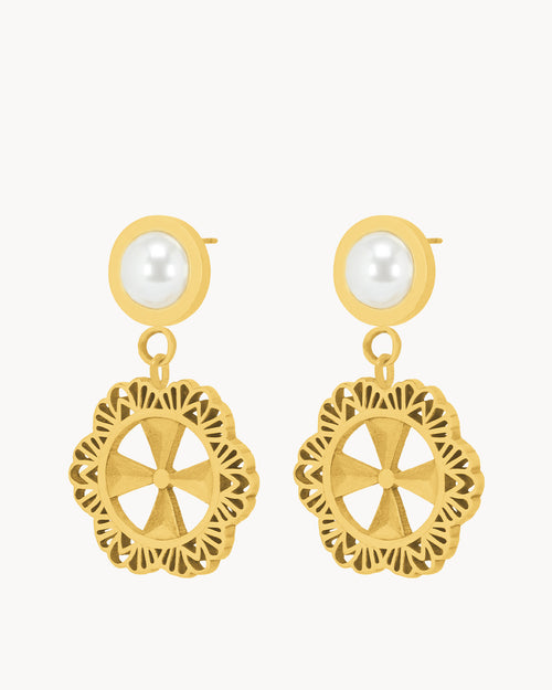 Timeless Kavallier Earrings, Gold