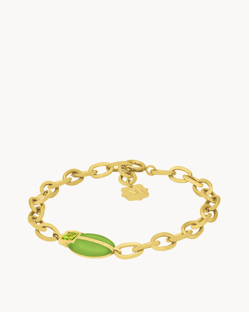 Lucky Green Lovebug Charm Bracelet