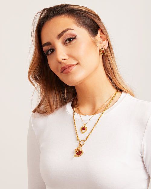 Hollow Lucky Love Muftieħ Pendant