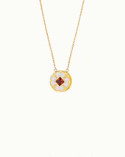 Teachers White Flower Engravable Locket