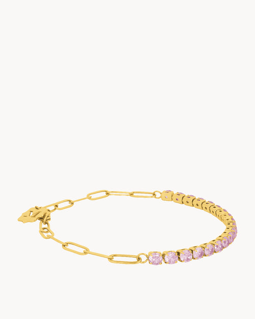 Pink Starlight Charm Bracelet