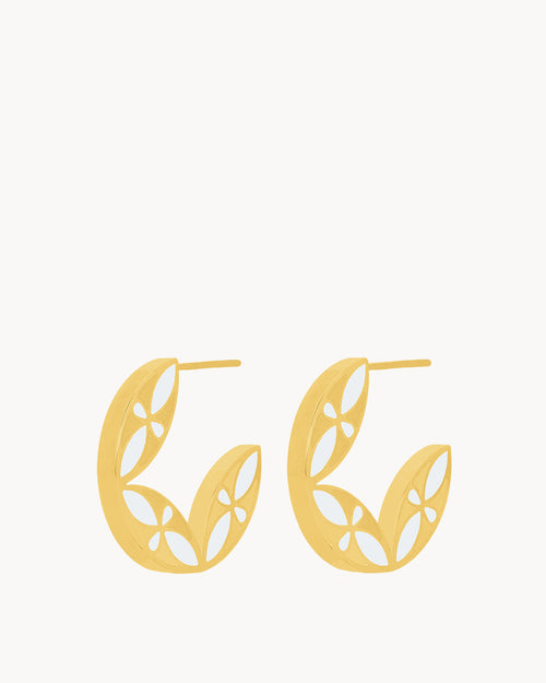Ġnejna Maduma Reversible Hoop Earrings