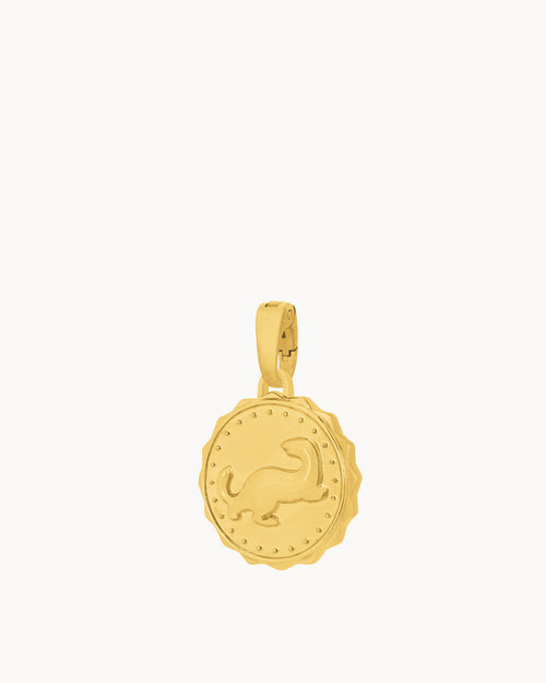 One Cent Munita Pendant, Gold