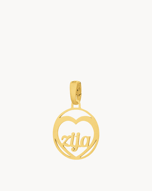 "Zija” Heart Hollow Pendant