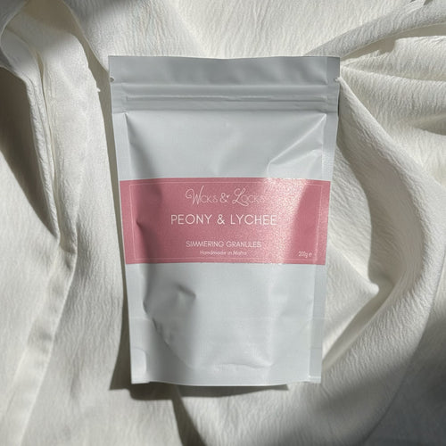 Wicks & Locks Peony & Lychee - Simmering Granules