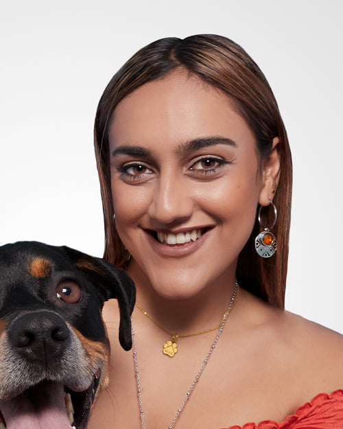 Pet's Friend Engravable Paw Pendant, Gold