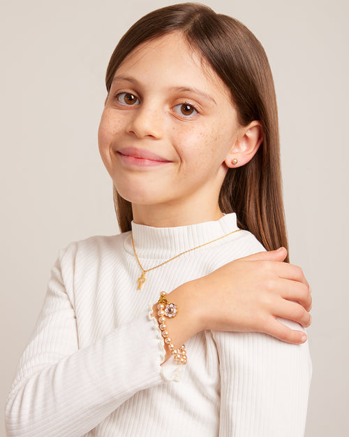 Pink Timeless Pearl Charm Bracelet
