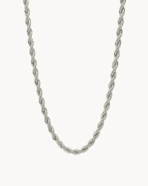 Thick Rope Silver Chain