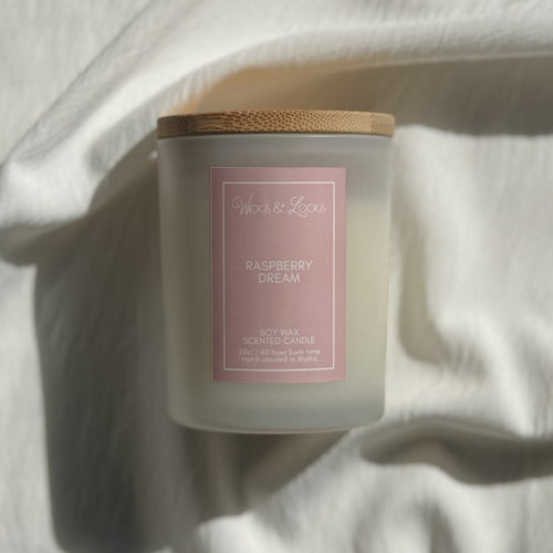 Wicks & Locks Raspberry Dream - Luxury Scented Candle