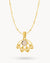 October Feather Fan Birthstone Necklace Set