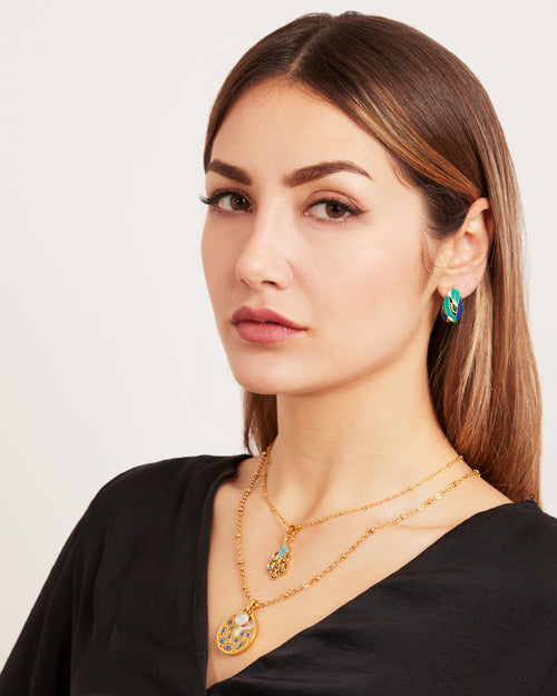 Peacock Necklace Set