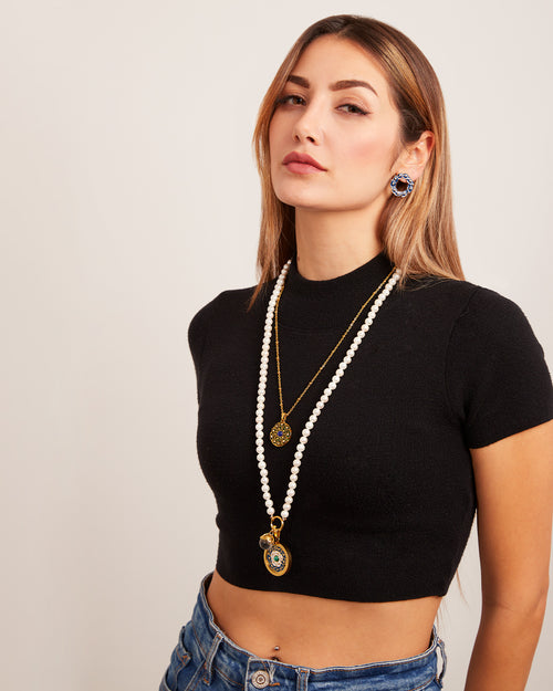 Twist Pendant, Gold