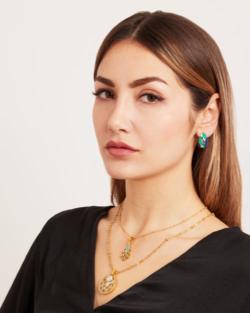 Proud Peacock Pendant