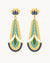 Peacock Feather Statement Earrings