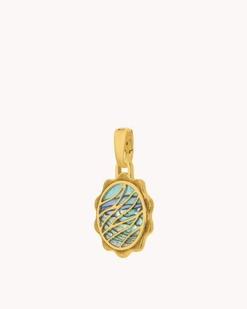 Fearlessness Wave Pendant, Gold