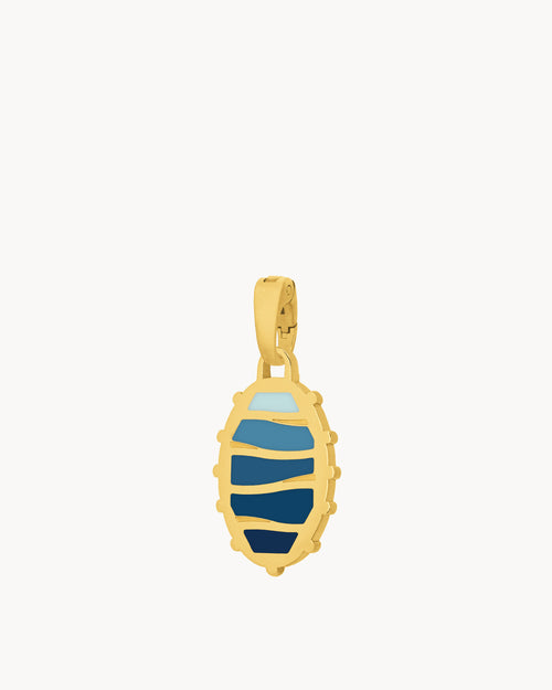 Blue Grotto Pendant, Gold