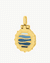 Blue Grotto Engraveable Locket Pendant, Gold