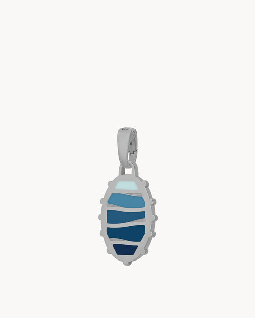 Blue Grotto Pendant, Silver