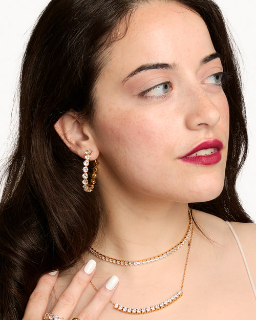 White Heart Starlight Adjustable Choker