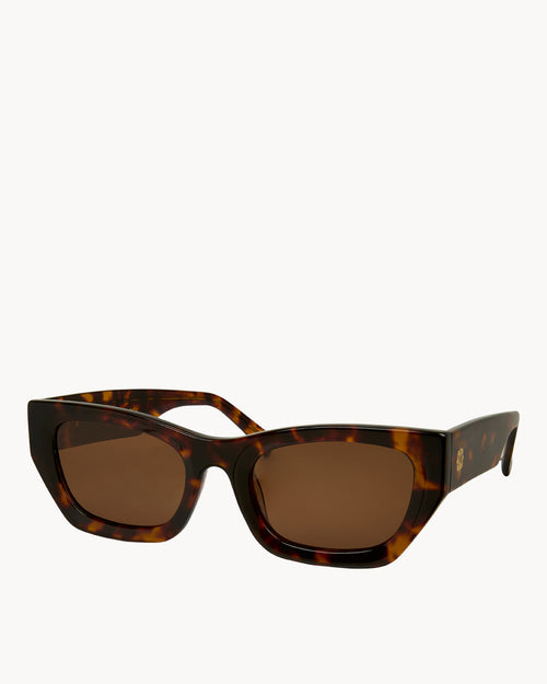 Slick Brown Tortoise Shell Sunglasses