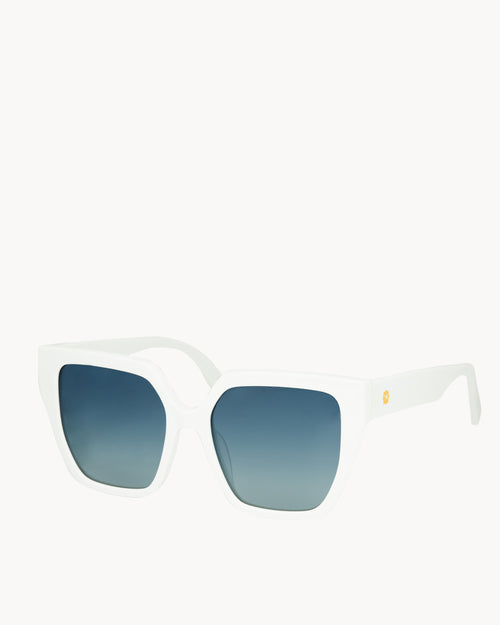 Victoria Glowing White Sunglasses