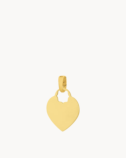 Heart Engravable Pendant Gold