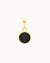 Power Stone Black Cateye Ħabbata Pendant, Gold