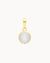Faith Stone White Cateye Ħabbata Pendant, Gold