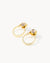 October Birthstone Love Classic Ħabbata Earring Set, Gold